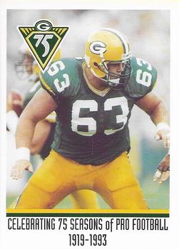 1993 Green Bay Packers Police - First National Bank Fox Valley, Goss Auto Body, Town and City of Menasha Police Dept. #3 James Campen Front