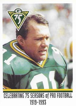 1993 Green Bay Packers Police - First National Bank Fox Valley, Goss Auto Body, Town and City of Menasha Police Dept. #6 Brian Noble Front