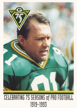 1993 Green Bay Packers Police - State Bank of Chilton, Rod’s Zephyr Car Wash, Chilton Police Dept. #6 Brian Noble Front