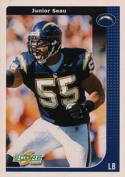 2002 Score - National Convention Embossing #193 Junior Seau Front