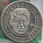 1996 Save Mart San Francisco 49ers - Coins #NNO Steve Young Front