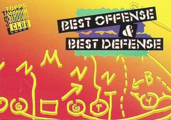 1994 Stadium Club - Coaches Notes #NNO Best Offense & Best Defense Front