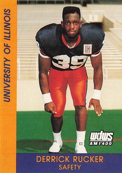 1992 Illinois Fighting Illini #NNO Derrick Rucker Front