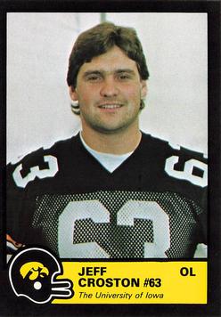 1987 Iowa Hawkeyes #NNO Jeff Croston Front