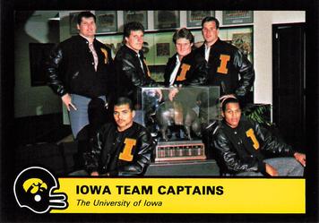 1987 Iowa Hawkeyes #NNO Iowa Team Captains Front