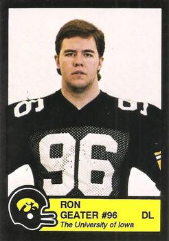 1988 Iowa Hawkeyes #NNO Ron Geater Front