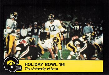 1988 Iowa Hawkeyes #NNO Holiday Bowl 1986 Front