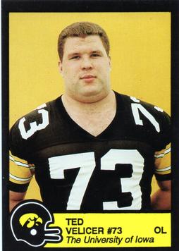 1989 Iowa Hawkeyes #NNO Ted Velicer Front