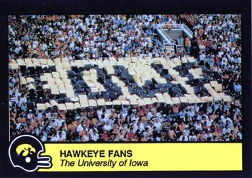 1989 Iowa Hawkeyes #NNO Hawkeye Fans Front