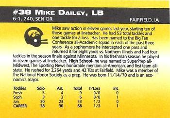 1993 Iowa Hawkeyes #NNO Mike Dailey Back