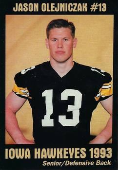 1993 Iowa Hawkeyes #NNO Jason Olejniczak Front