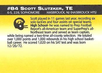 1993 Iowa Hawkeyes #NNO Scott Slutzker Back