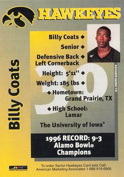 1997 Iowa Hawkeyes #NNO Billy Coats Back