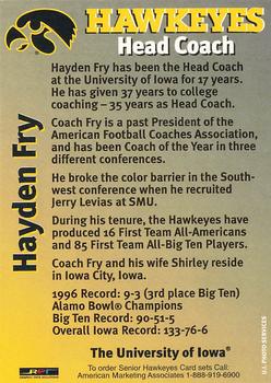 1997 Iowa Hawkeyes #NNO Hayden Fry Back