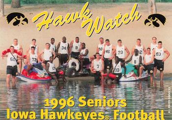 1997 Iowa Hawkeyes #NNO Hawk Watch / 1996 Seniors Front