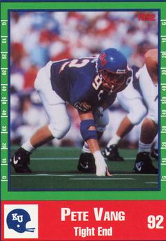 1992 Kansas Jayhawks #NNO Pete Vang Front