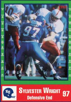 1992 Kansas Jayhawks #NNO Sylvester Wright Front