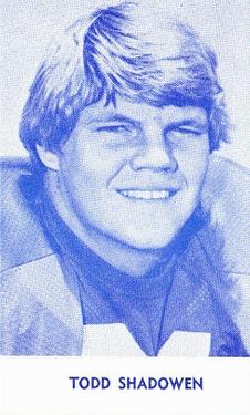1982 Kentucky Wildcats Schedules #NNO Todd Shadowen Front