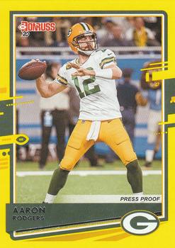 2020 Donruss - Press Proof Yellow #103 Aaron Rodgers Front