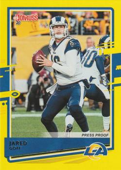 2020 Donruss - Press Proof Yellow #141 Jared Goff Front