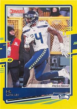 2020 Donruss - Press Proof Yellow #224 DK Metcalf Front