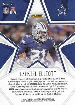 2020 Panini Rookies & Stars #51 Ezekiel Elliott Back