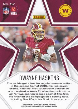 2020 Panini Rookies & Stars #57 Dwayne Haskins Back