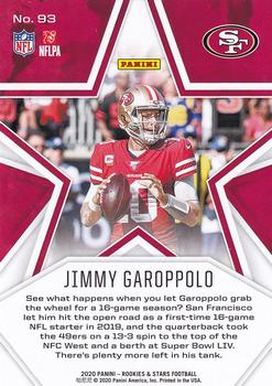 2020 Panini Rookies & Stars #93 Jimmy Garoppolo Back