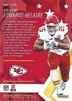 2020 Panini Rookies & Stars #109 Clyde Edwards-Helaire Back
