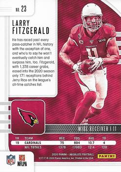 2020 Panini Absolute - Green #23 Larry Fitzgerald Back