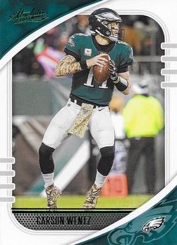 2020 Panini Absolute - Green #63 Carson Wentz Front