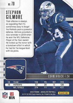 2020 Panini Absolute - Green #70 Stephon Gilmore Back