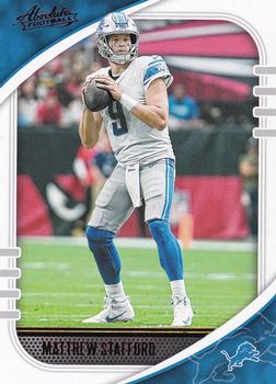 2020 Panini Absolute - Red #8 Matthew Stafford Front
