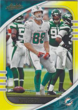 2020 Panini Absolute - Yellow #14 Mike Gesicki Front
