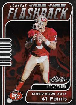 2020 Panini Absolute - Fantasy Flashback #FF-SY Steve Young Front