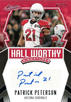 2020 Panini Absolute - Hall Worthy Signatures #HW-PP Patrick Peterson Front