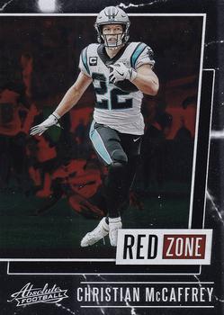 2020 Panini Absolute - Red Zone #RZ-CM Christian McCaffrey Front