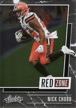 2020 Panini Absolute - Red Zone #RZ-NC Nick Chubb Front