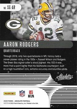 2020 Panini Absolute - Star Gazing #SG-AR Aaron Rodgers Back