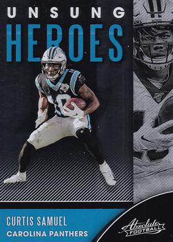 2020 Panini Absolute - Unsung Heroes #UH-CS Curtis Samuel Front