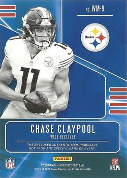 2020 Panini Absolute - War Room Materials #WM-9 Chase Claypool Back