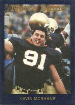 1988 Notre Dame Fighting Irish #57 Kevin McShane Front