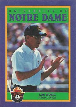 1988 Notre Dame Fighting Irish Smokey #NNO Lou Holtz Front