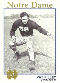 1989 Notre Dame Fighting Irish: 1935-59 #16 Pat Filley Front