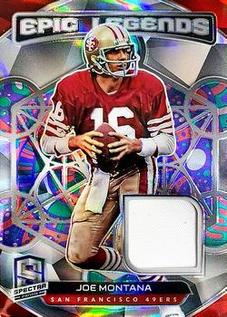 2020 Panini Spectra - Epic Legends Materials Psychedelic #11 Joe Montana Front
