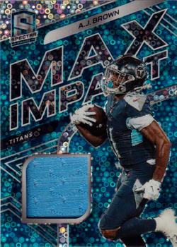 2020 Panini Spectra - Max Impact Neon Blue #14 A.J. Brown Front