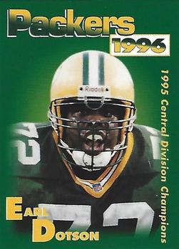 1996 Green Bay Packers Police - Sheboygan Police Department and Police Benevolent #6 Earl Dotson Front
