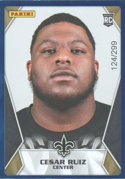 2020 Panini Sticker & Card Collection - Cards Blue #95 Cesar Ruiz Front
