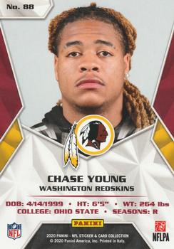 2020 Panini Sticker & Card Collection - Cards Gold #88 Chase Young Back