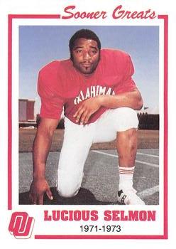 1988 Oklahoma Sooners Greats #22 Lucious Selmon Front